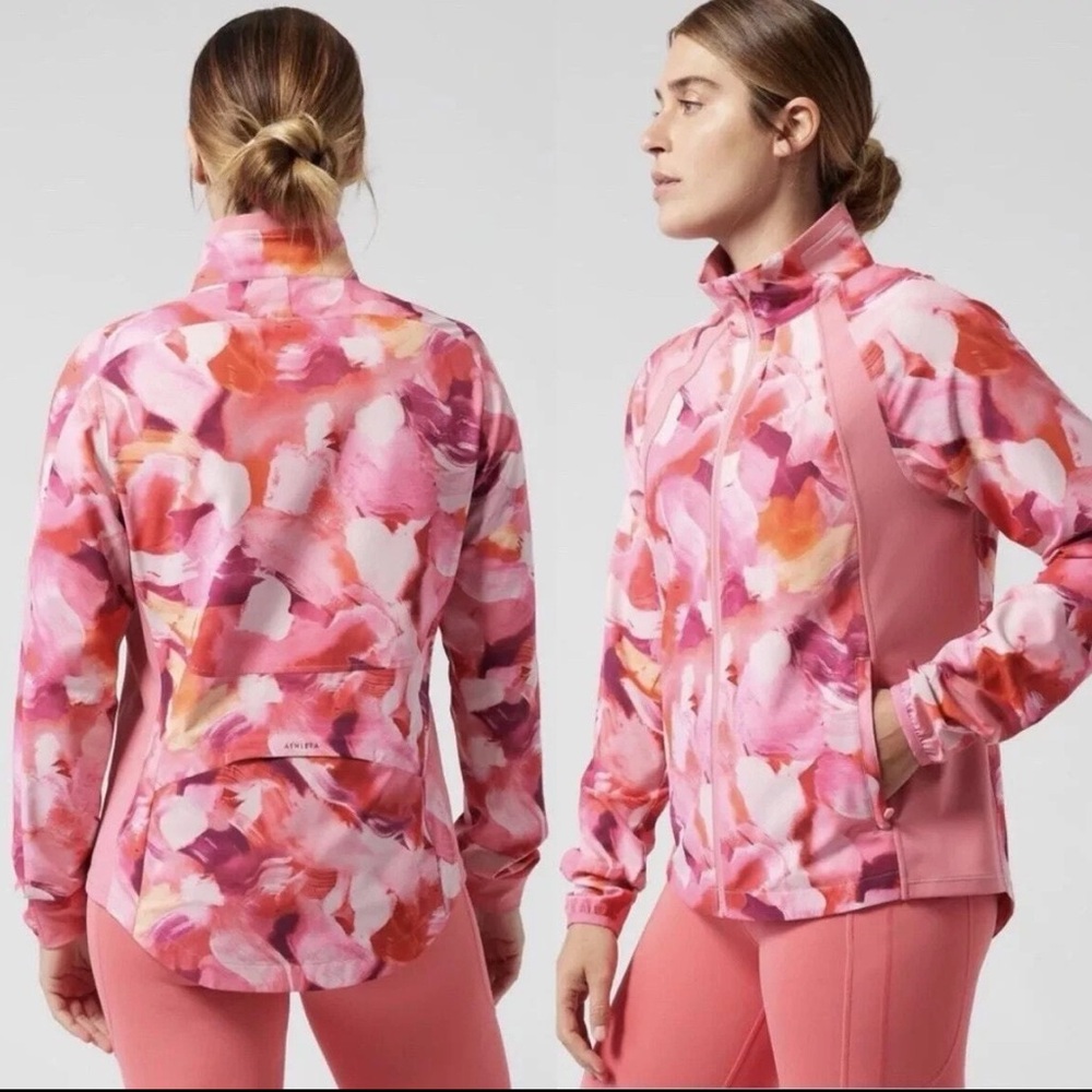 Athleta “Run With It” Zip Jacket - Coral 2X - Lightweight Activewear for…